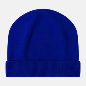 MANTI bonnet indigo 100% cachemire