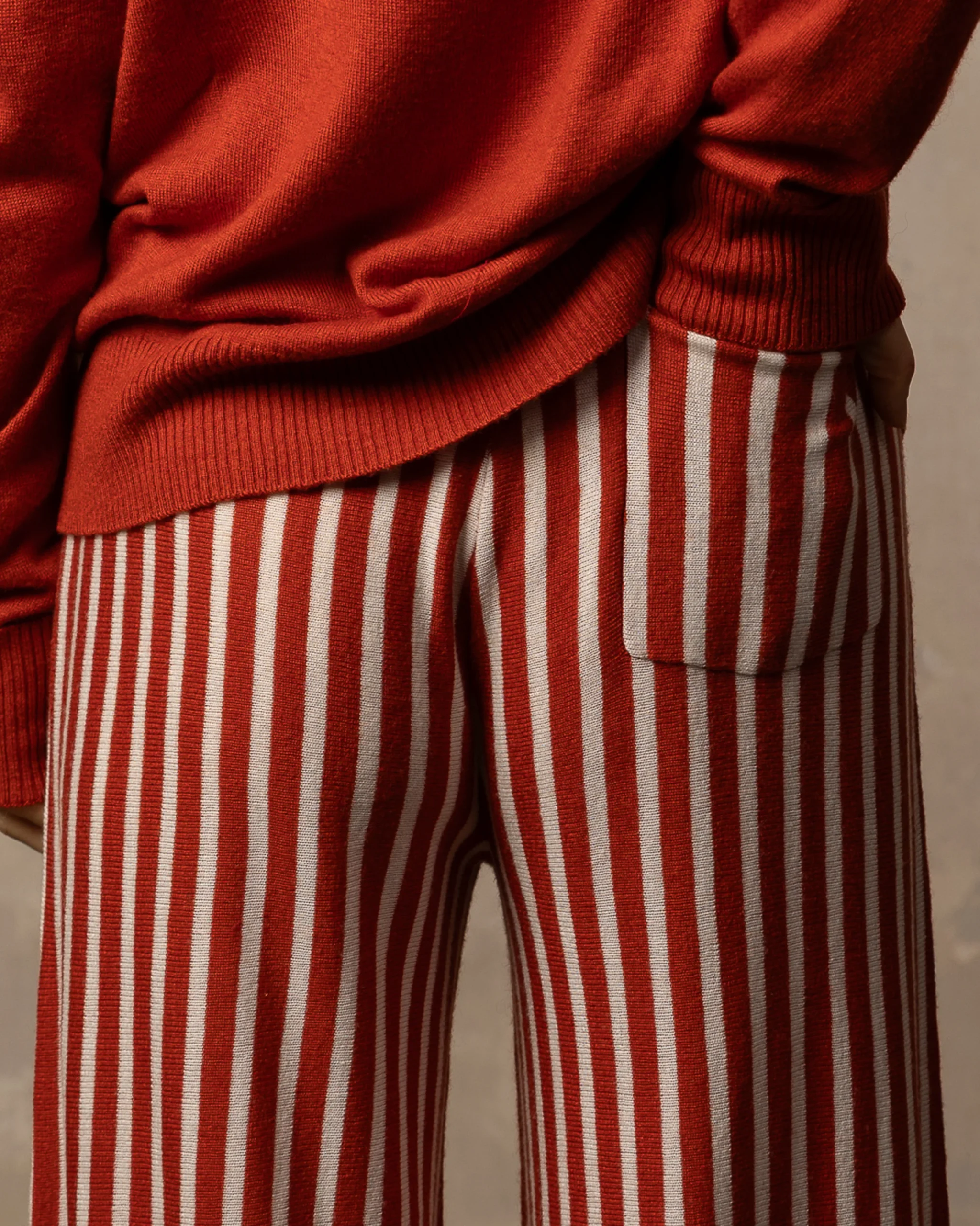 Pantalon Bamboo - 70% Bambou 30% Coton - 08OFFWHITERED – Image 4