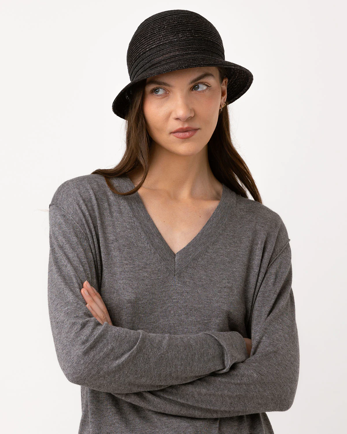 T-shirt bamboo manches longues col v - 70% bambou 30% coton – Image 4