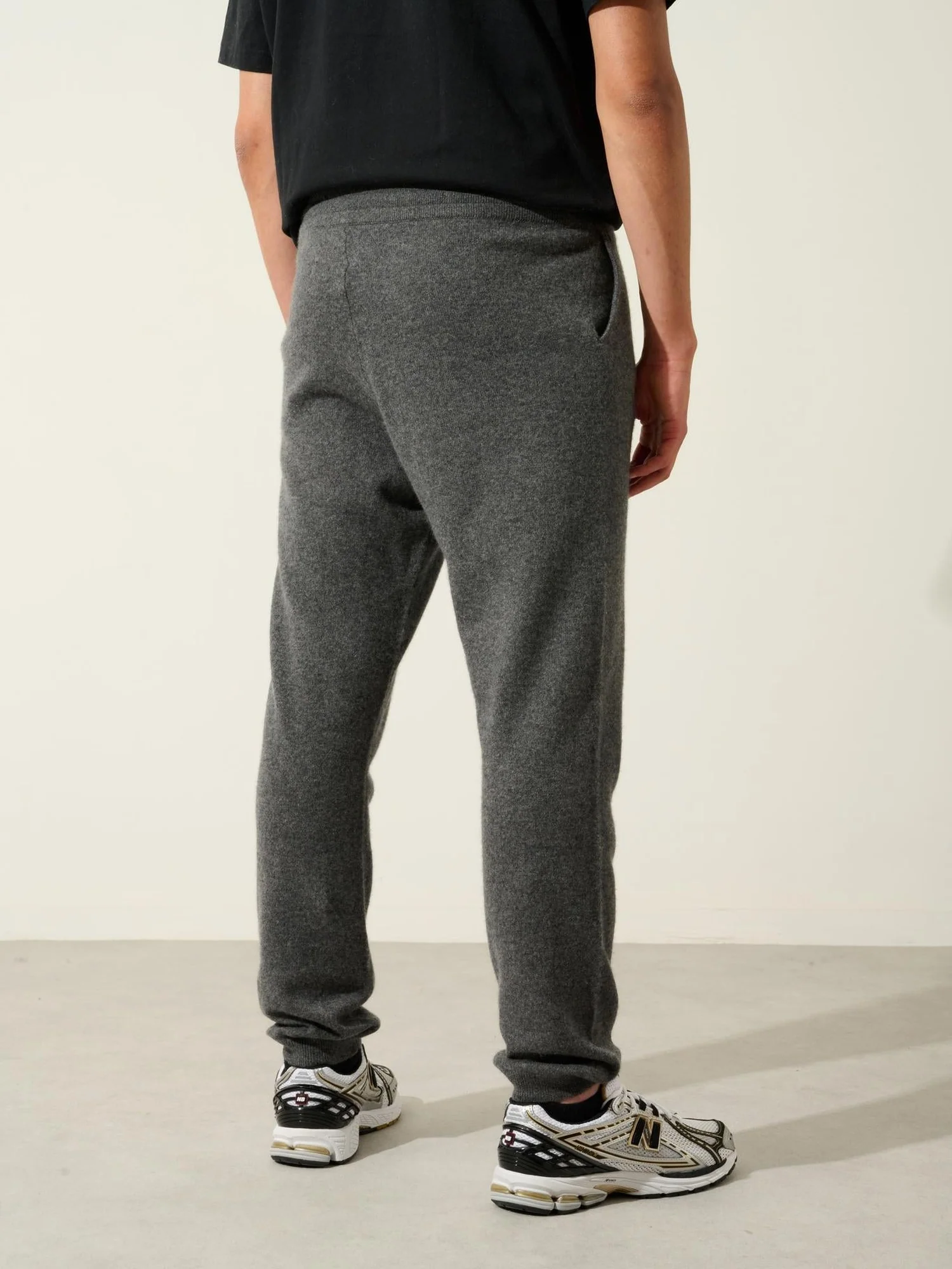 BICHET jogging anthracite chiné 100% cachemire – Image 4