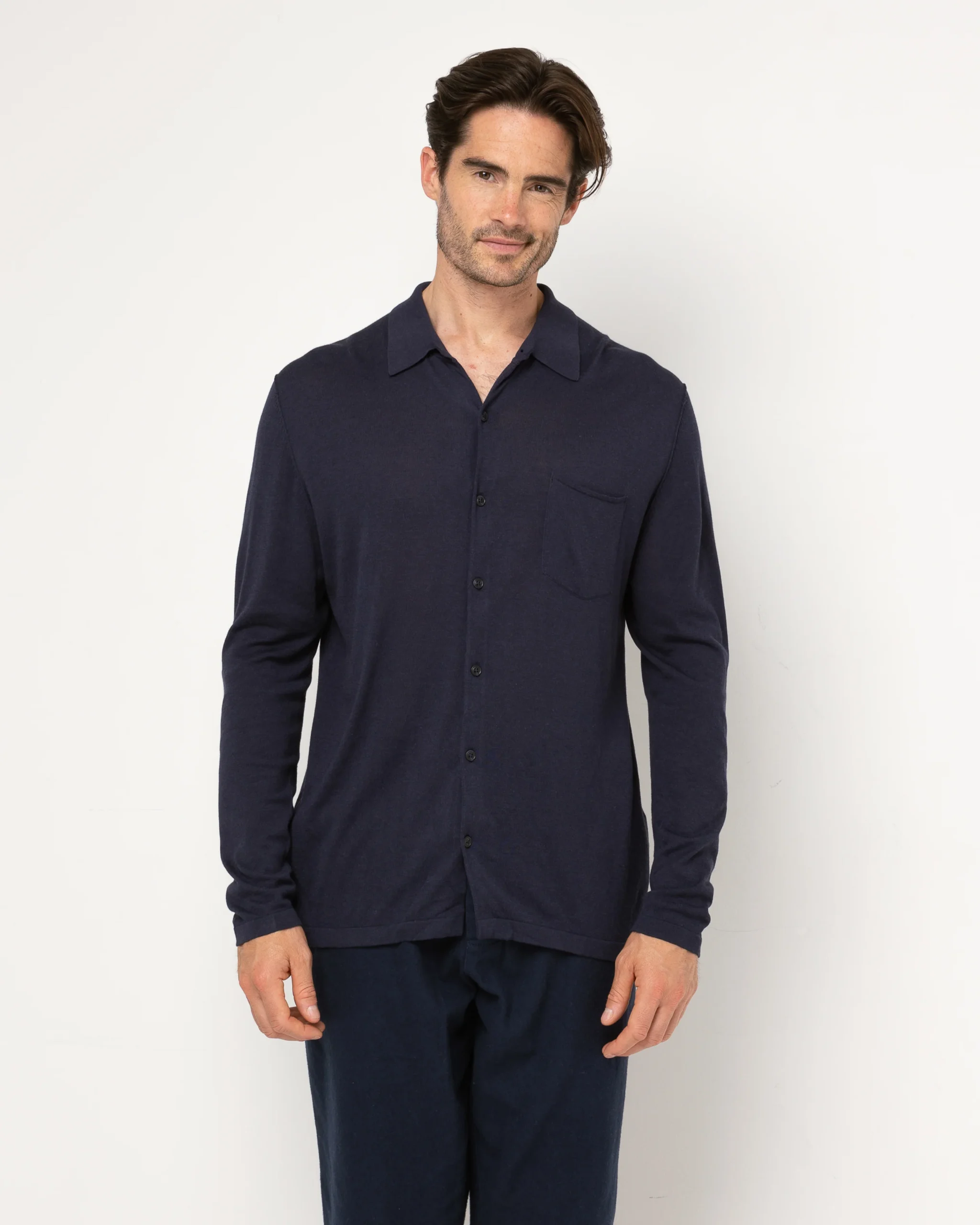 Chemise Bamboo - 70% Bambou 30% Coton - 300NAVY