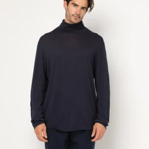 Pull Bamboo col roulé -  70% bambou 30% coton