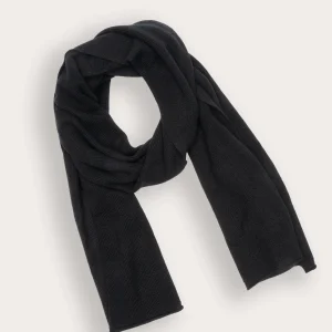 Echarpe Bamboo - 70% bambou 30% laine mérinos - 100BLACK