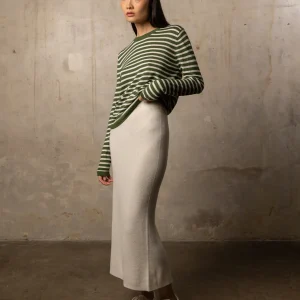 Jupe Bamboo - 70% bambou et 30% laine mérinos - 180OFFWHITE