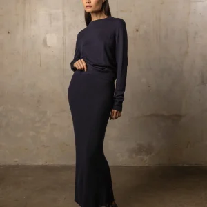 Jupe Bamboo - 70% bambou et 30% laine mérinos - 300NAVY