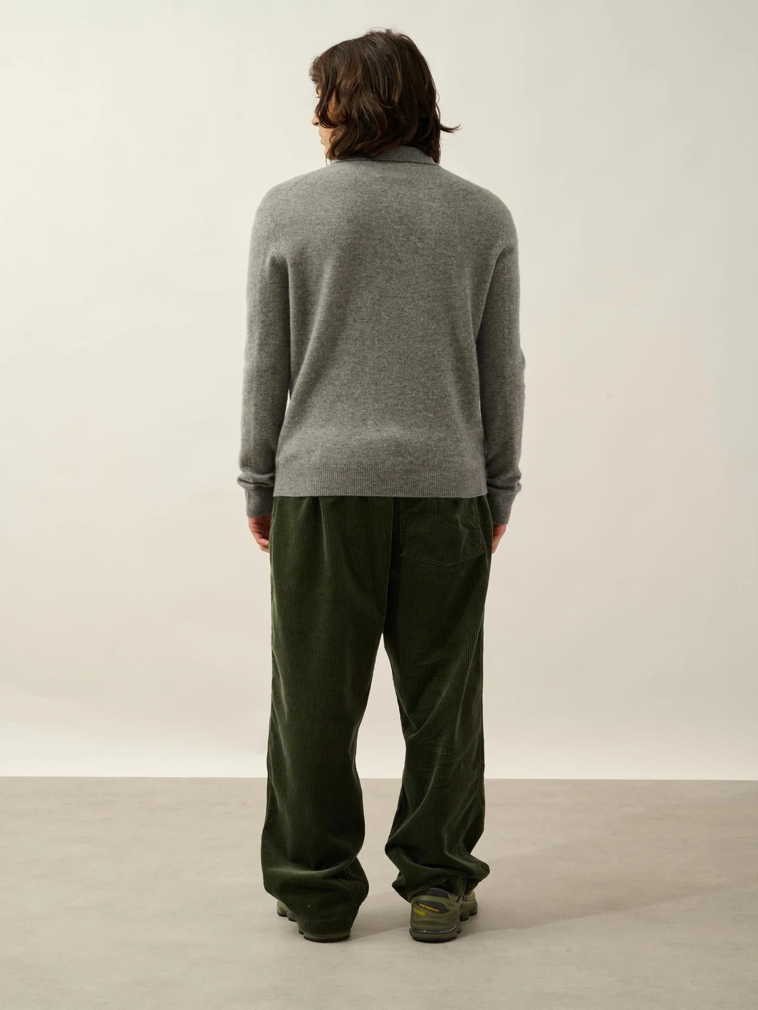 CHARVET polo manches longues flanelle chiné 100% cachemire – Image 4