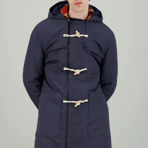 Duffle coat technique doublé chaud anthracite