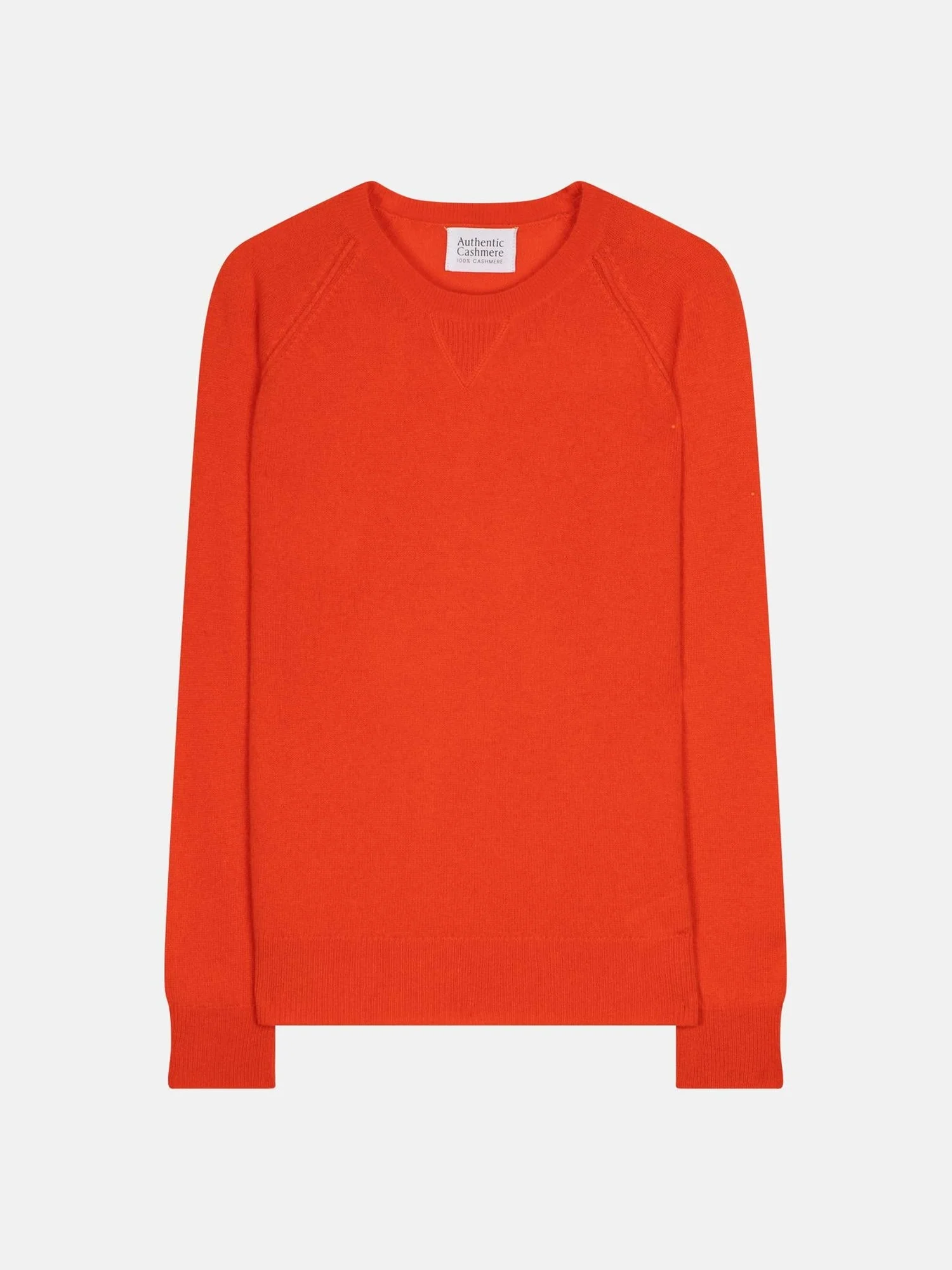 ETRET pull col rond orange 100% cachemire – Image 2