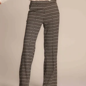 Easy Straight pantalone chino donna in jersey con fantasia geometrica straight fit