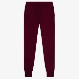 FERRAND jogging bordeaux 100% cachemire