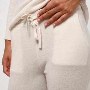 FERRAND jogging ivoire 100% cachemire