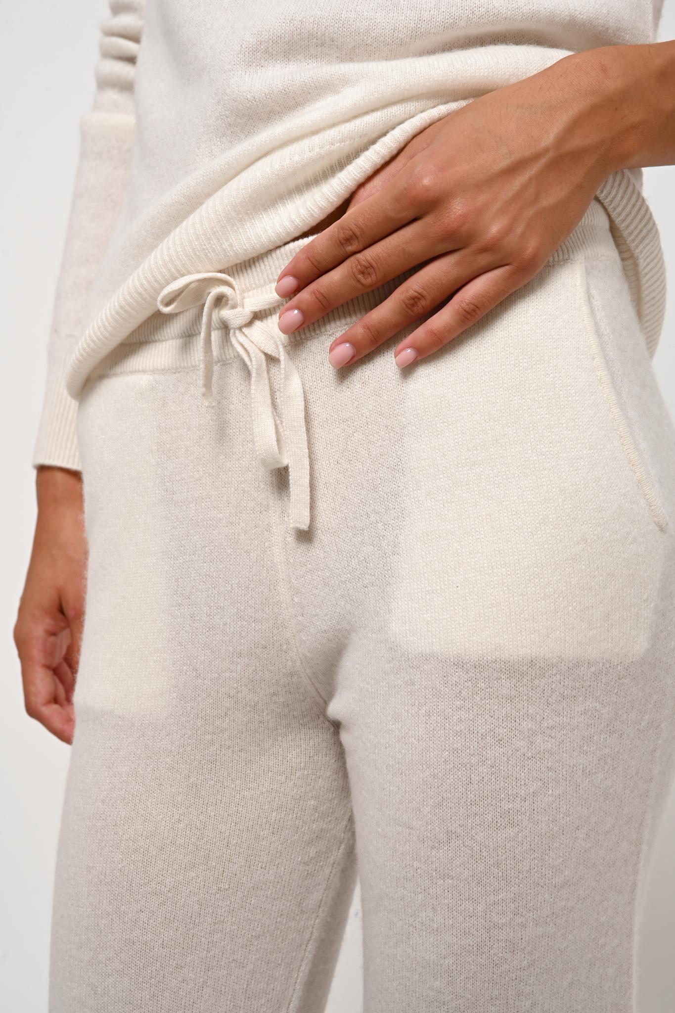 FERRAND jogging ivoire 100% cachemire