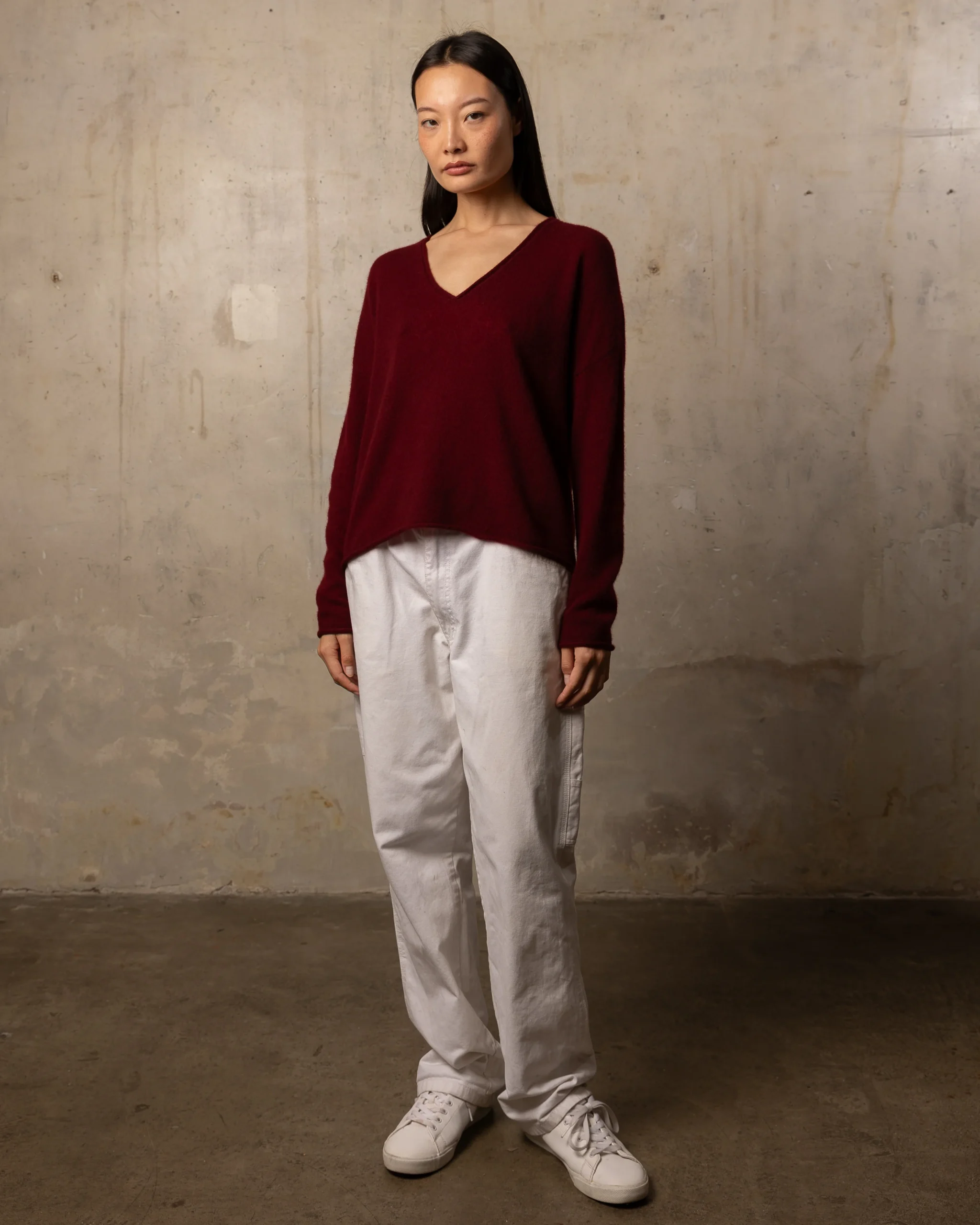 Pull FFresh col V - 100% cachemire - 613WINE – Image 2
