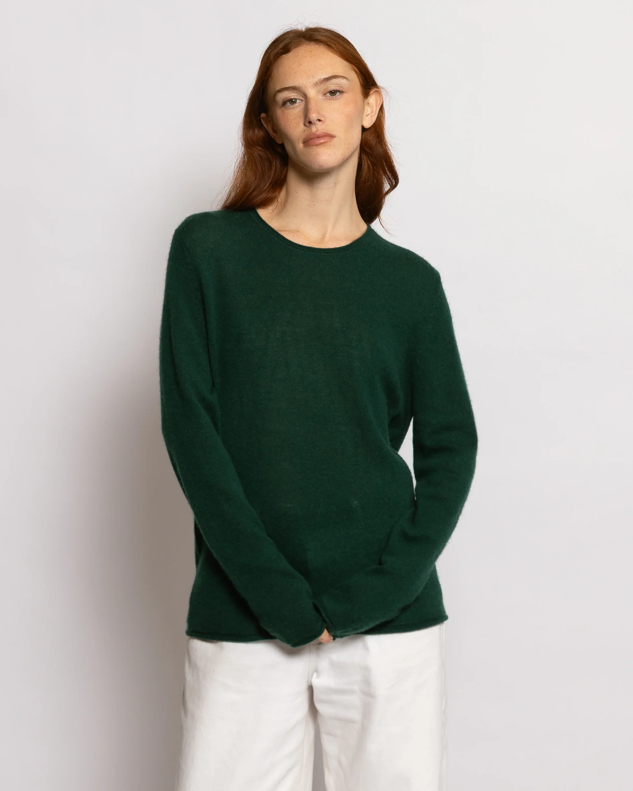 Pull FFresh col rond - 100% cachemire - 501VERTARGILE