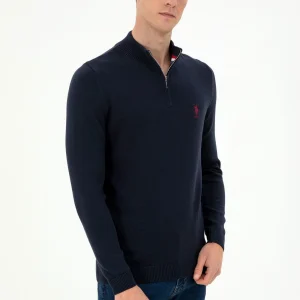 Pull Half-zip Blue Nuit