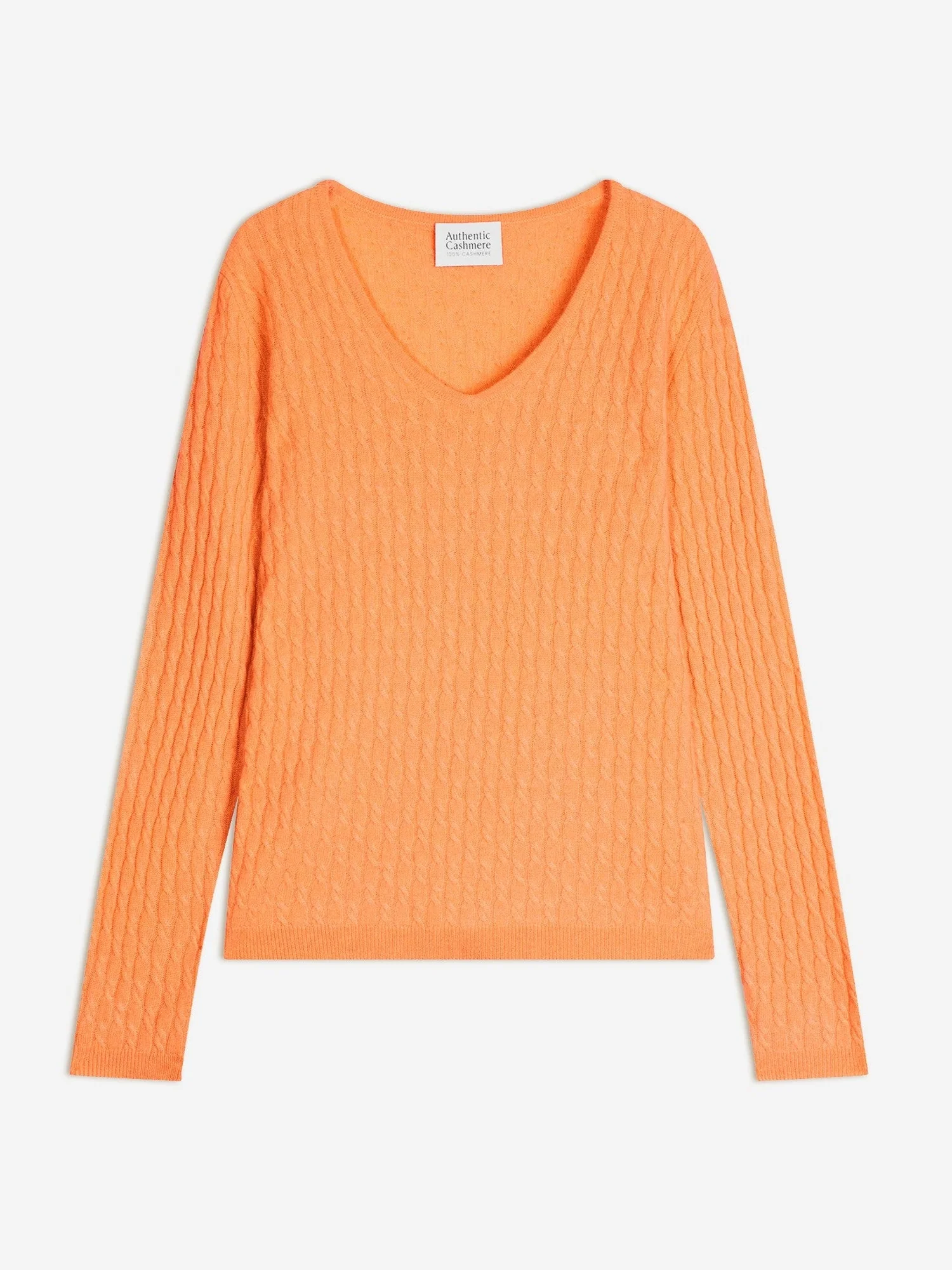 GRASMOOR pull col v melon 100% cachemire