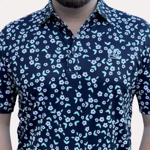 HB Fusion Polo de golf Marine Homme Liberty
