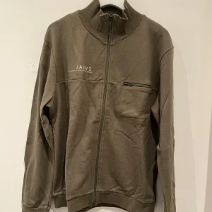 Sweat zippé coton bio col haut