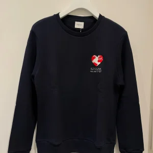 Sweat coton bio marine brodé