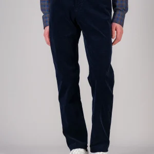 City pant en velours marine