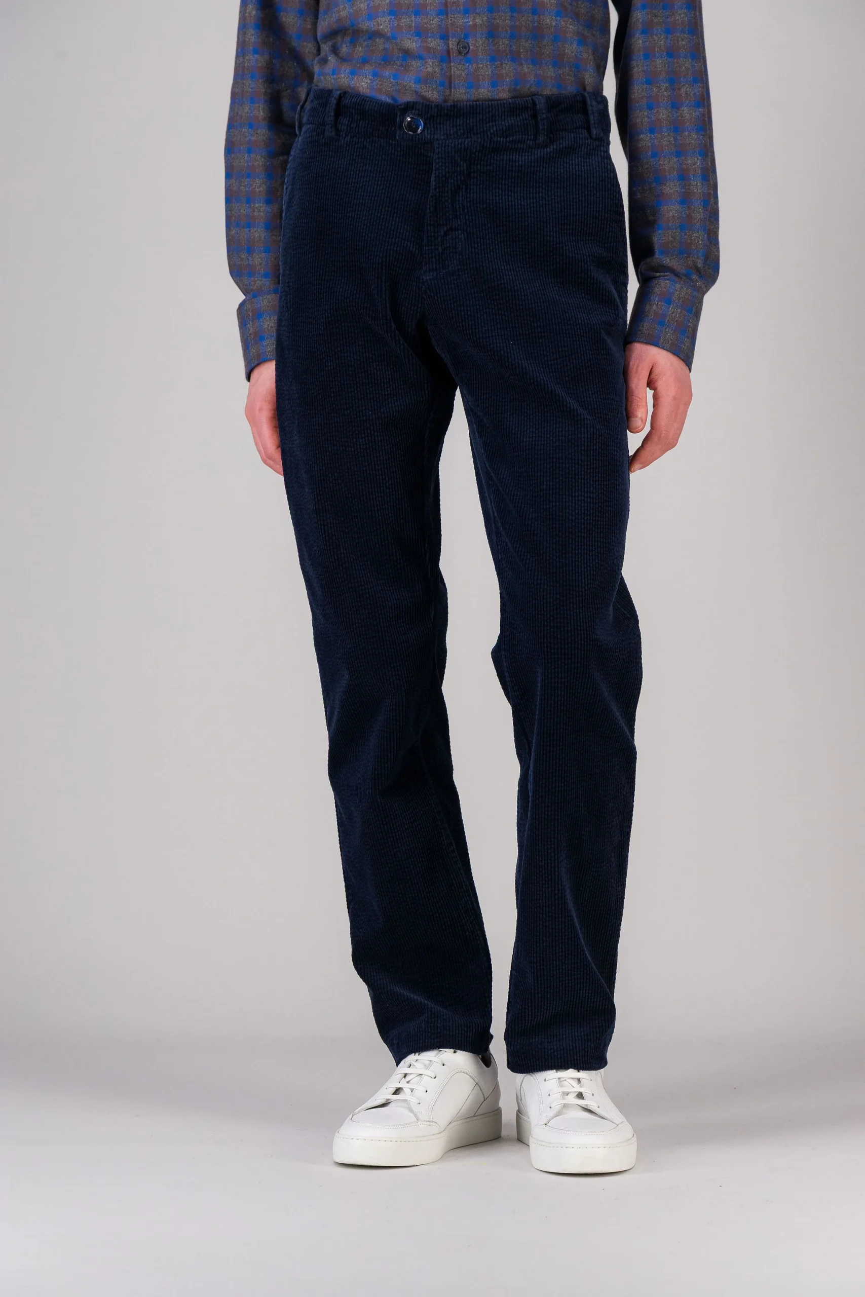 City pant en velours marine
