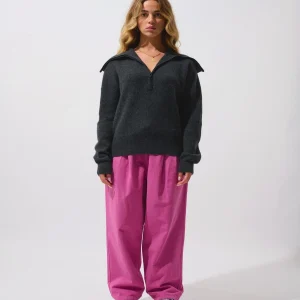 KARMA pull camionneur carbone chiné 100% cachemire