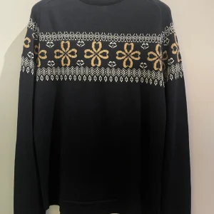Knitsweat tricoté en laine merino noir