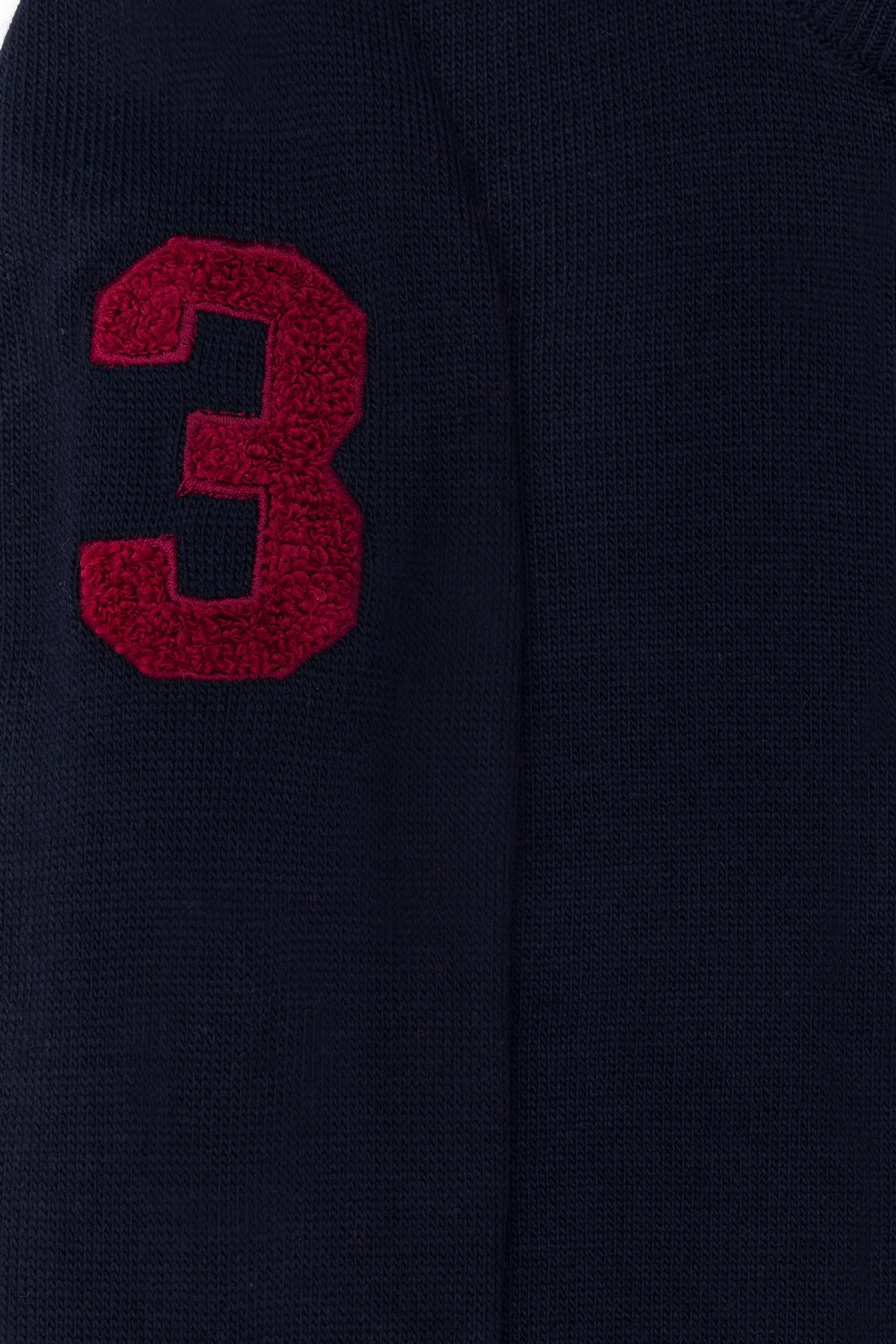 Cardigan tricoté zippé Bleu Nuit – Image 3