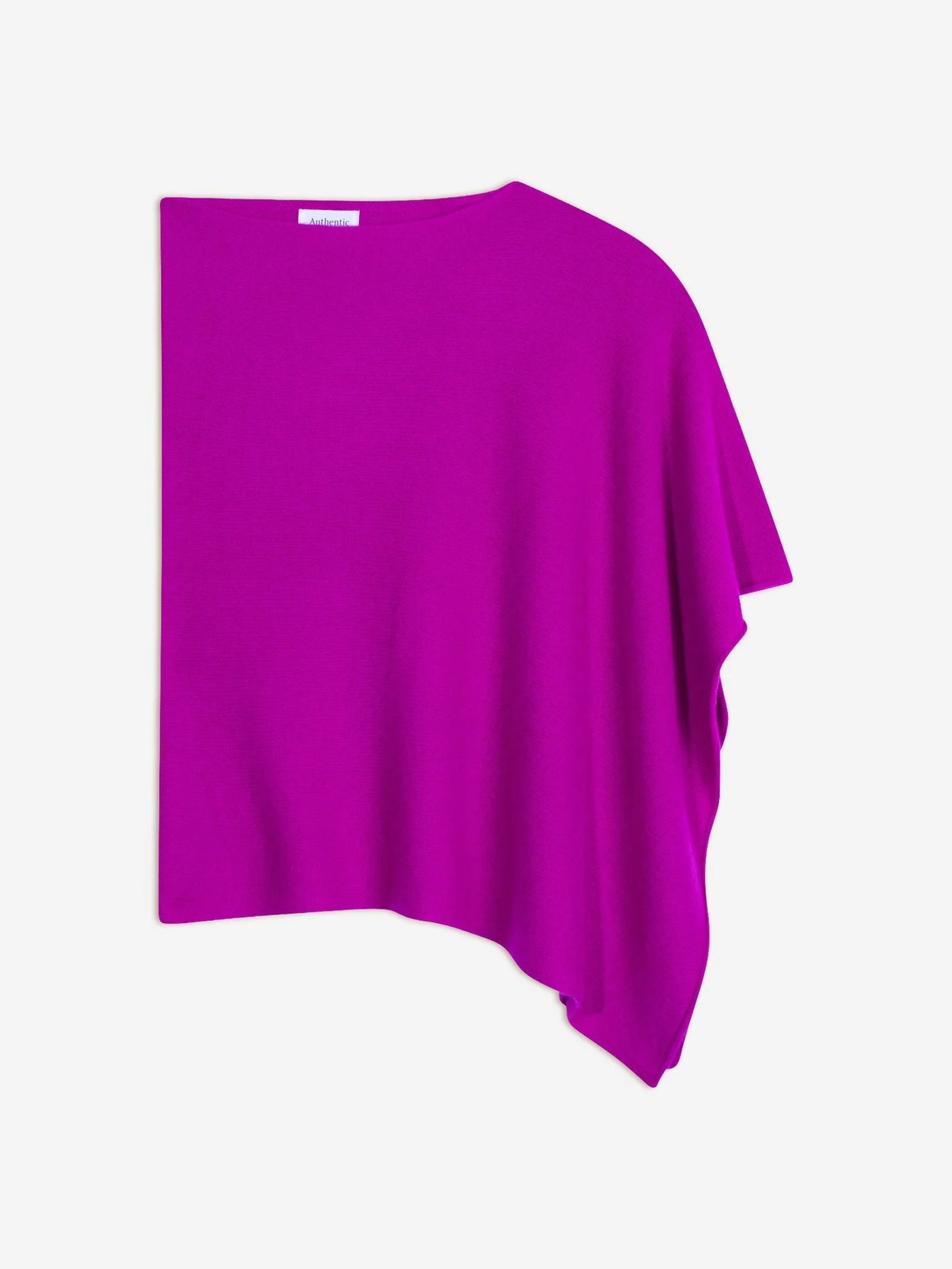 MERYL poncho 4 fils hibiscus 100% cachemire – Image 6