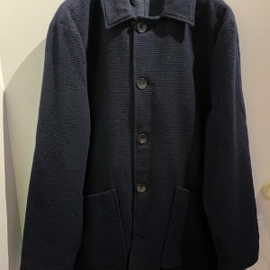 Manteau en laine marine