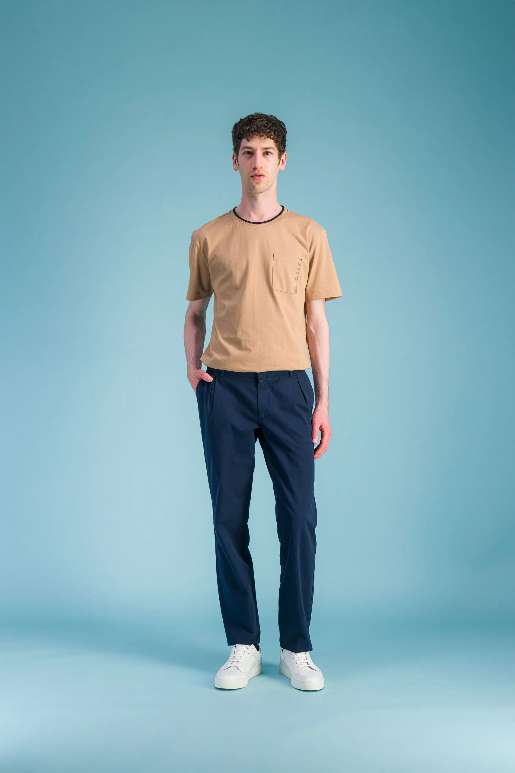 T Shirt "Premium" coton BIO beige – Image 2