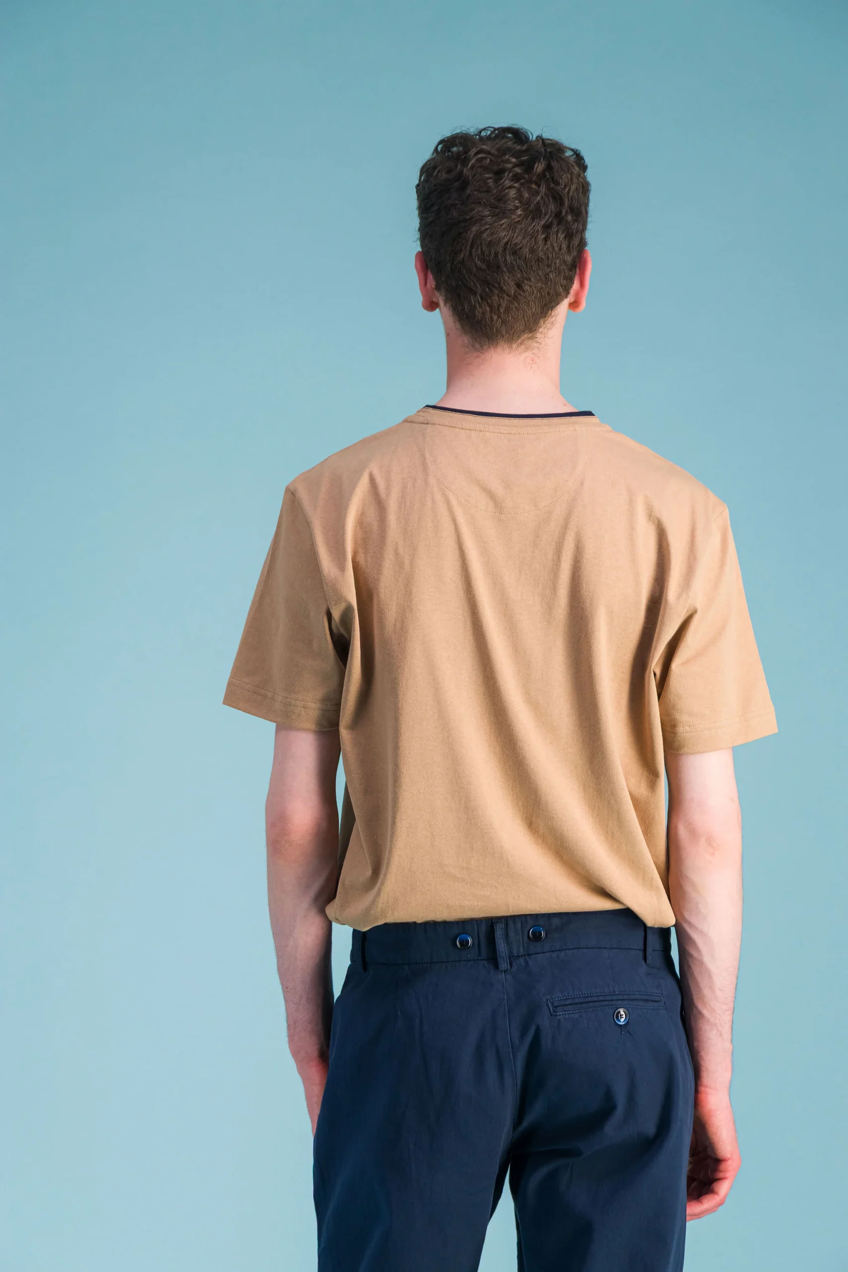 T Shirt "Premium" coton BIO beige – Image 3