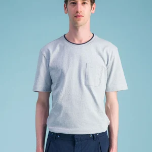 T Shirt coton bio japonais bleu ciel