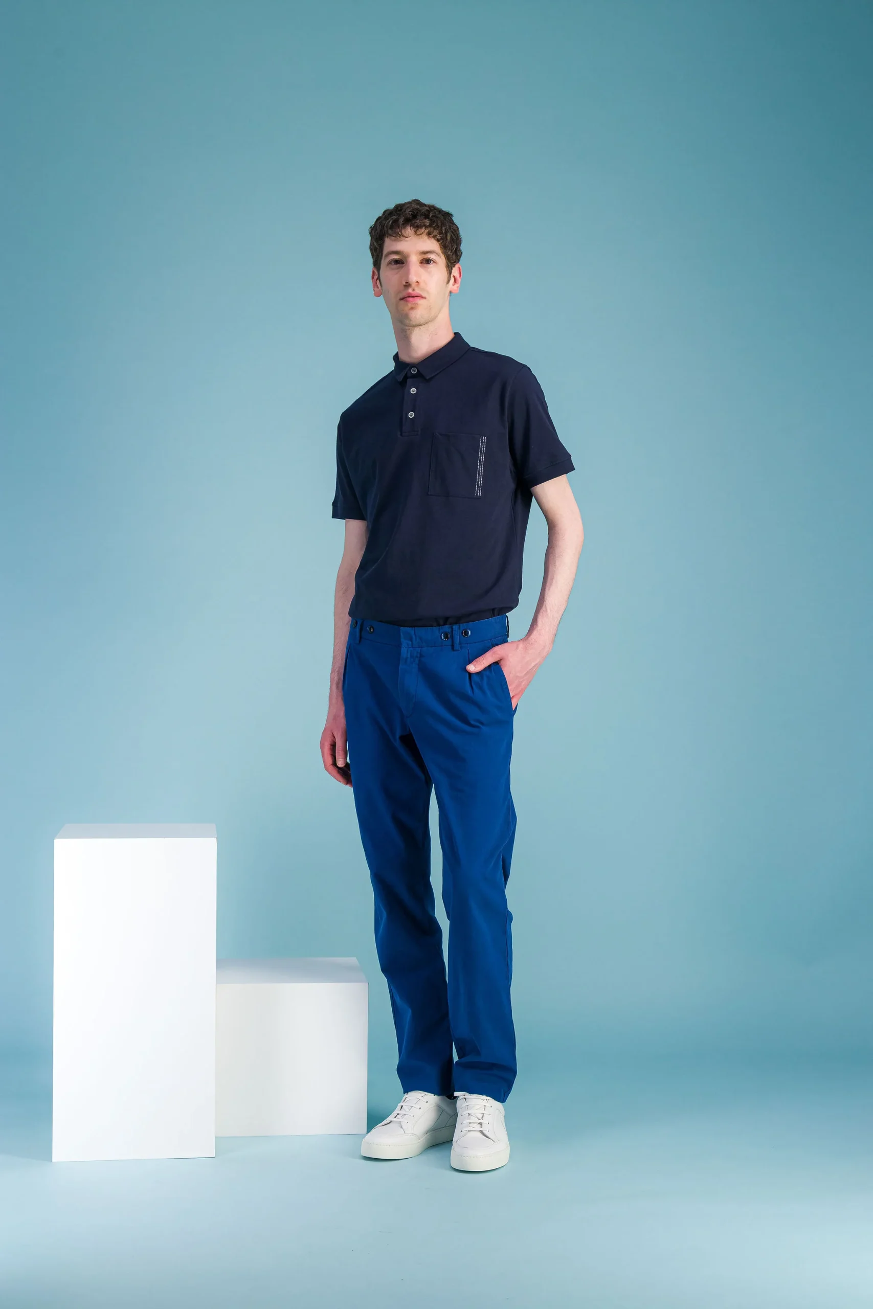 Pantalon city pant bleu dur à pinces – Image 2