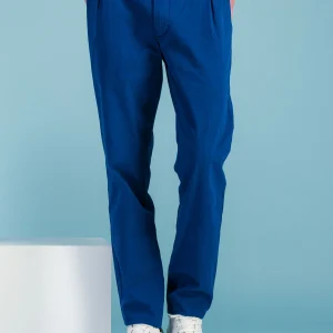Pantalon city pant bleu dur à pinces
