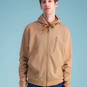 Sweat à capuche beige
