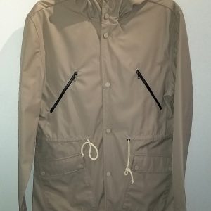Parka longue beige