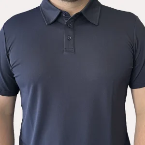 HB Fusion Polo de golf Homme Bleu Marine