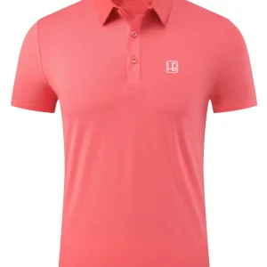 HB MotionFlex Polo de golf Homme Saumon - Slim Fit
