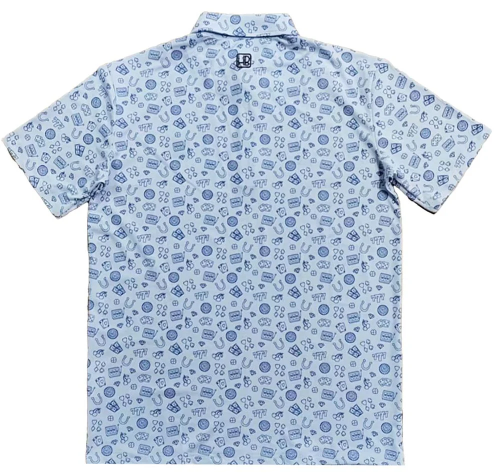 HB Fusion Polo de golf Homme Casino Blanc – Image 6