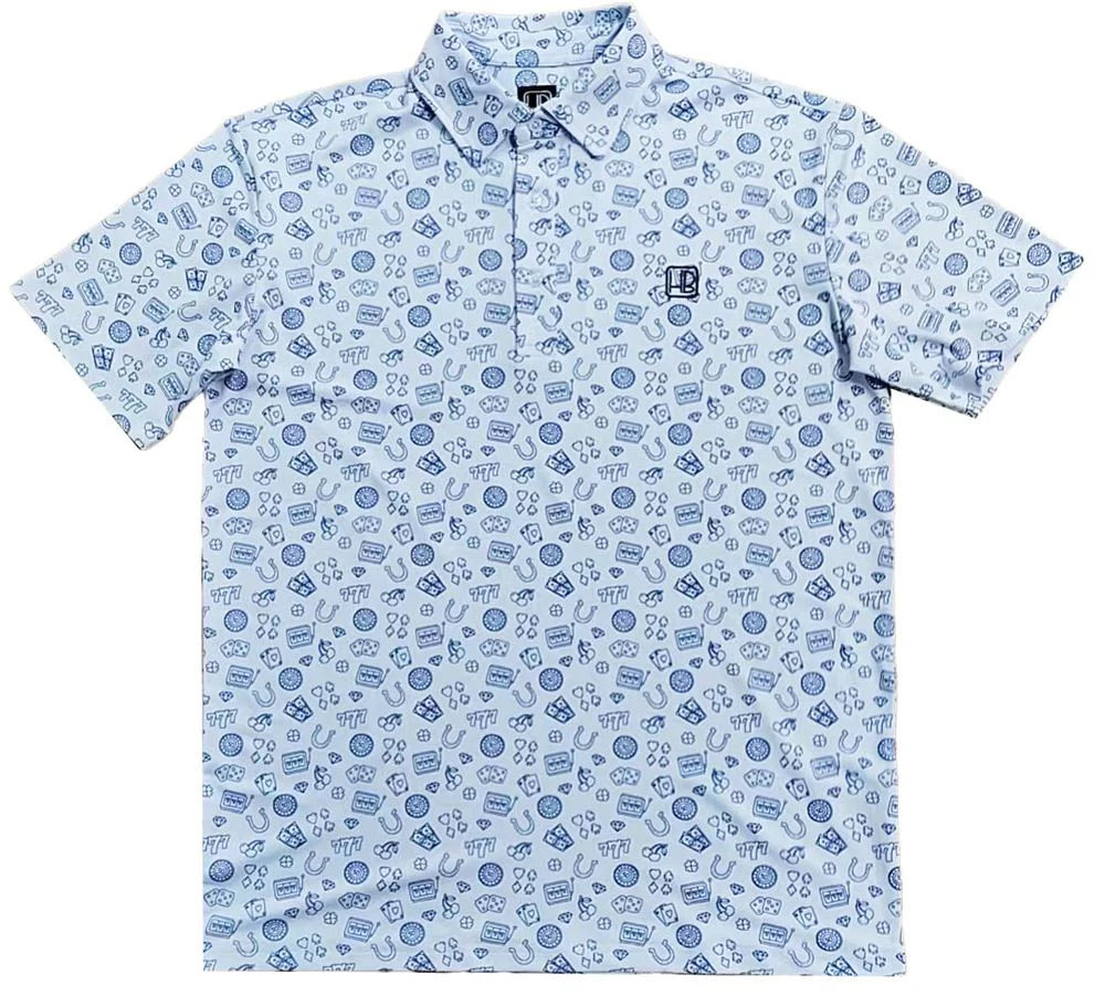 HB Fusion Polo de golf Homme Casino Blanc – Image 5