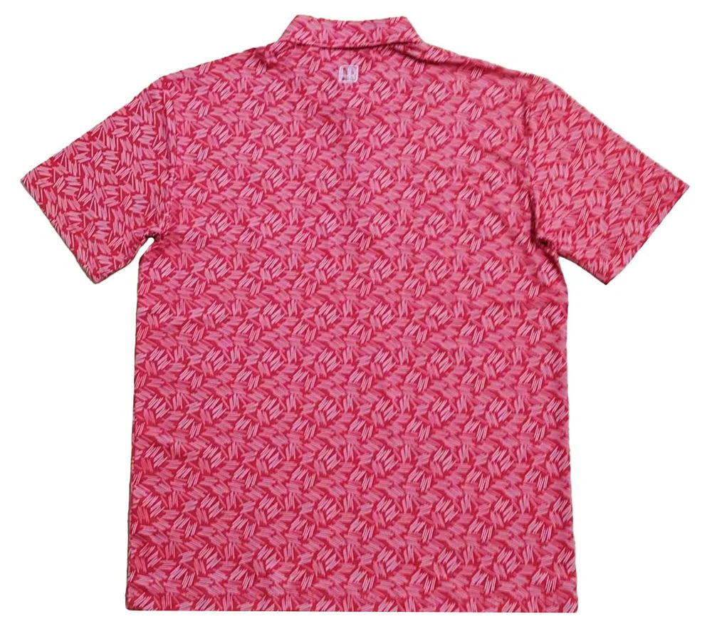 HB Fusion Polo de golf Homme Rouge – Image 7