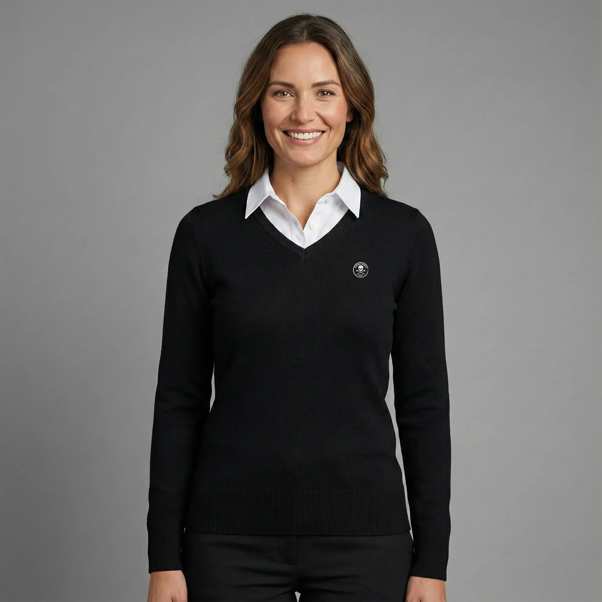 Pull Golf Femme Col V – Image 5