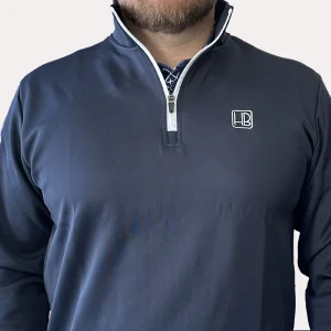 Pull Zip Homme HB Golf - Marine