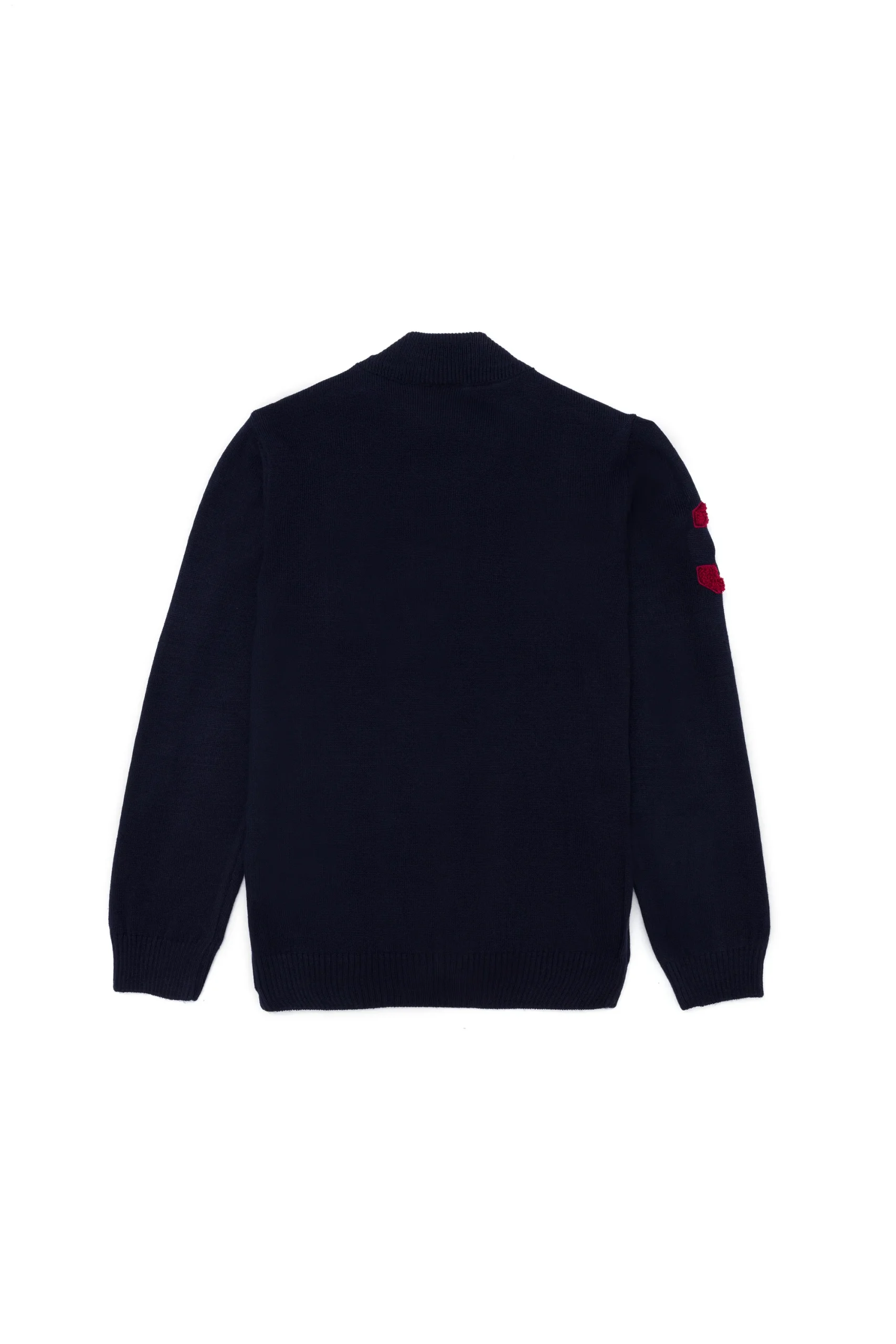 Cardigan tricoté zippé Bleu Nuit – Image 4