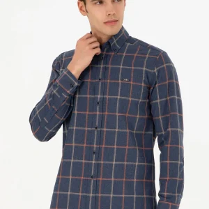 FERU Woven Shirt NAVY BLUE
