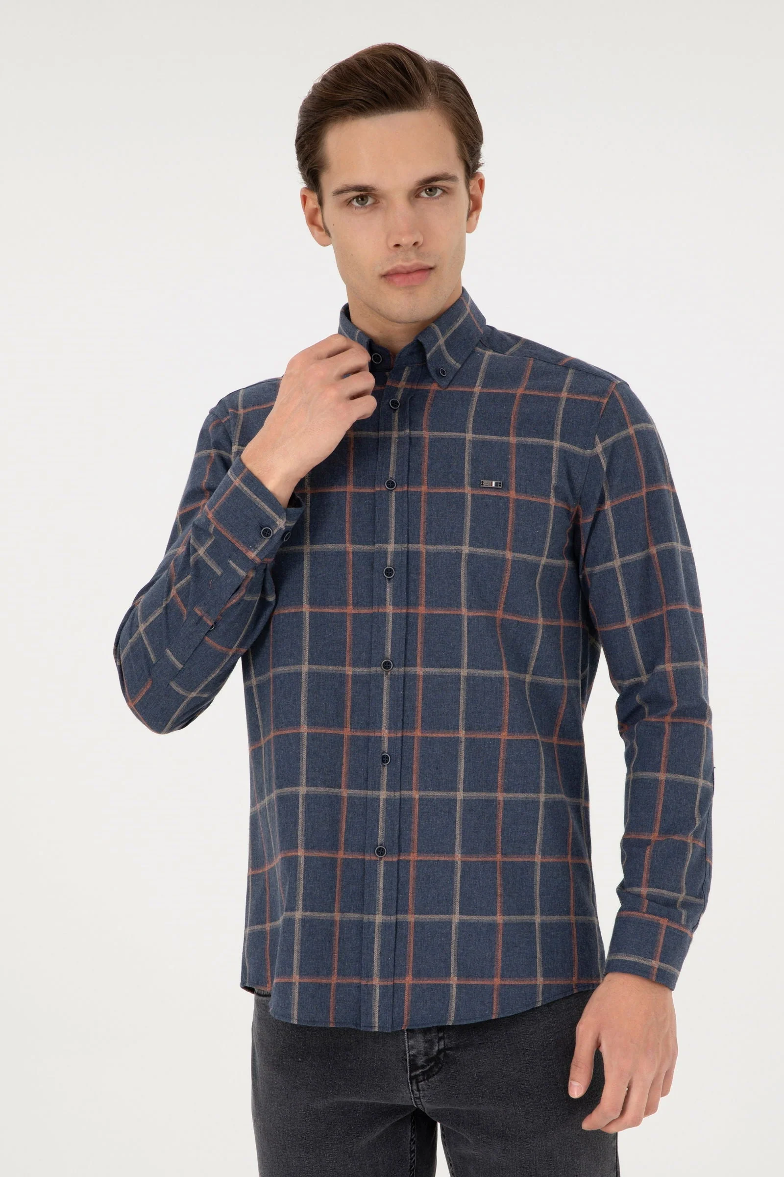 FERU Woven Shirt NAVY BLUE – Image 3
