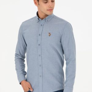 AKIS Woven Shirt BLUE DARK