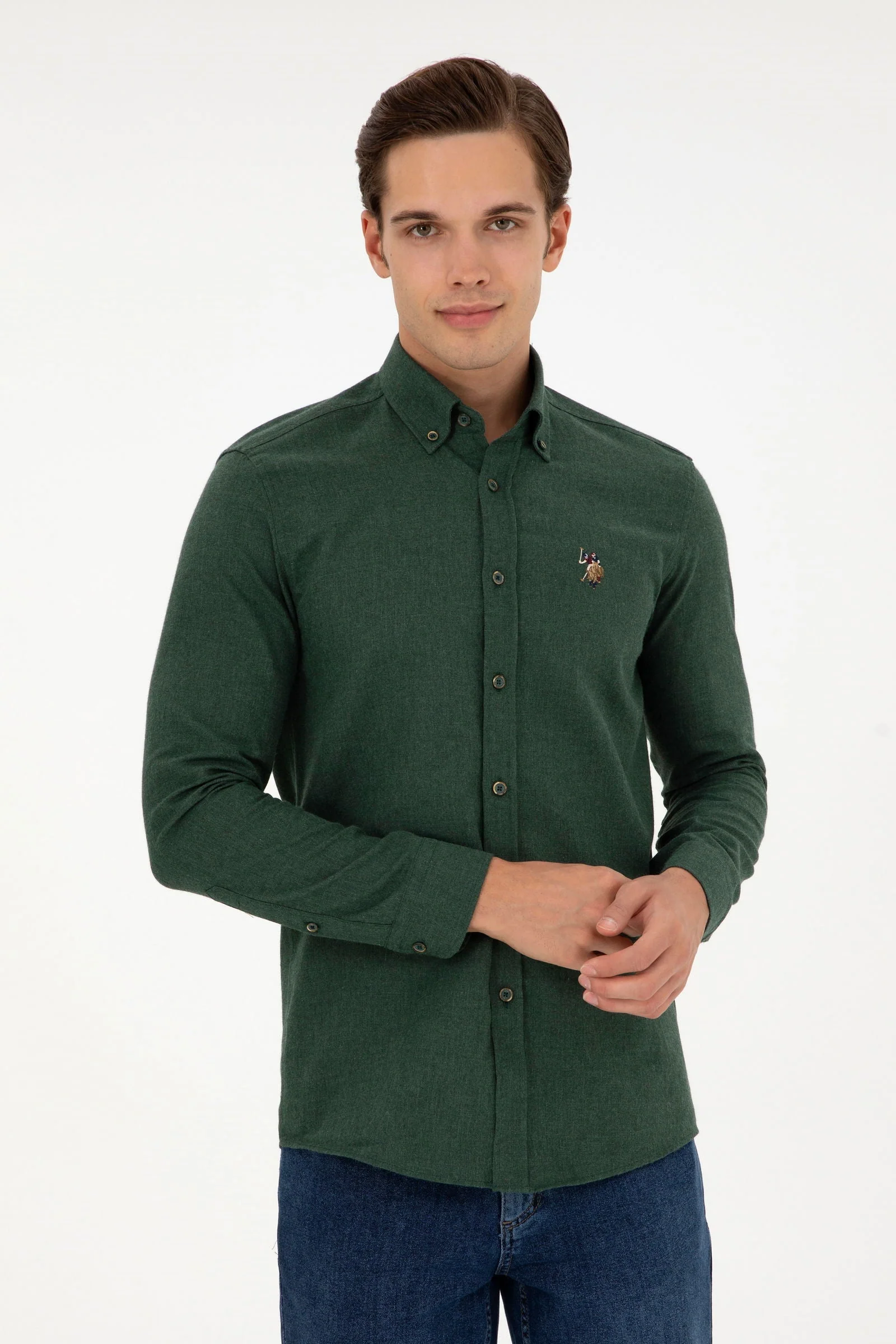 AKIS Woven Shirt GREEN FONCE – Image 3