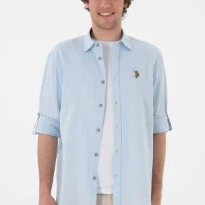 Woven Shirt ENZO LIGHT BLUE